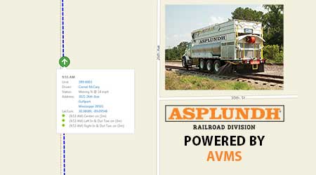 Asplundh Railroad Division: GPS-based Automatic Vehicle Management System