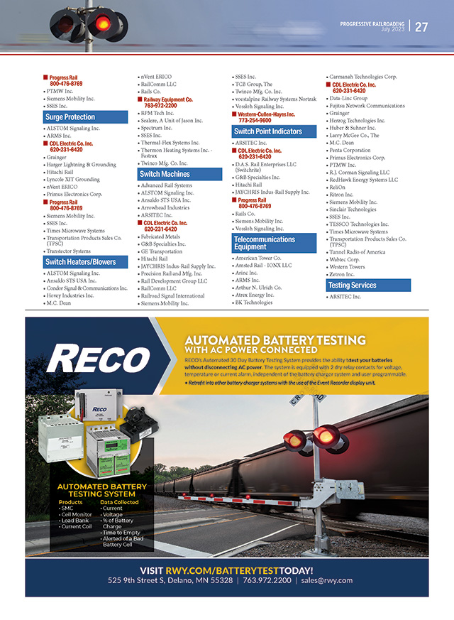 Rail Magazine Articles From Progressive Railroading | Issue: July 2023