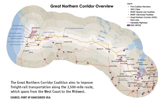Great Northern Corridor Overview Map