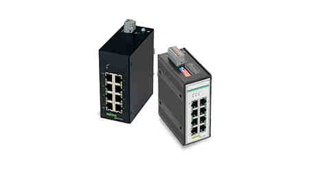 WAGO: Two industrial, unmanaged eight-port gigabit switches